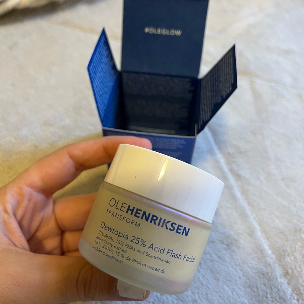 ❌SOLD❌Ole Henricksen Dewtopia 25% AHA + PHA Flash Facial Exfoliating Face Mask